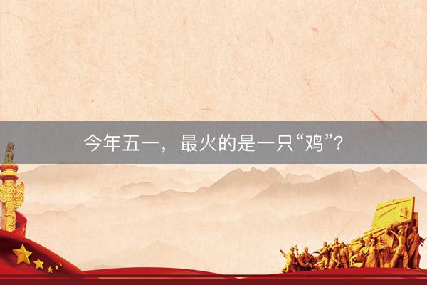 今年五一，最火的是一只“鸡”？