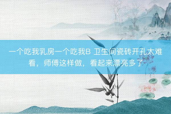 一个吃我乳房一个吃我B 卫生间瓷砖开孔太难看,师傅这样做,看起来漂亮多了
