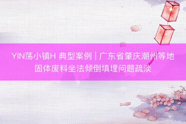 YIN荡小镇H 典型案例 | 广东省肇庆潮州等地固体废料坐法倾倒填埋问题疏淡