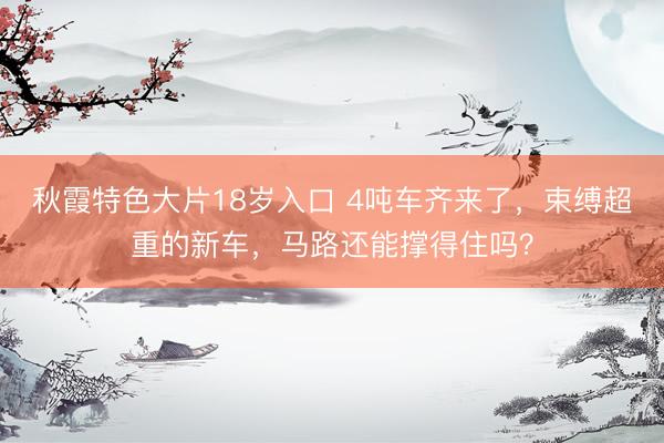 秋霞特色大片18岁入口 4吨车齐来了，束缚超重的新车，马路还能撑得住吗？